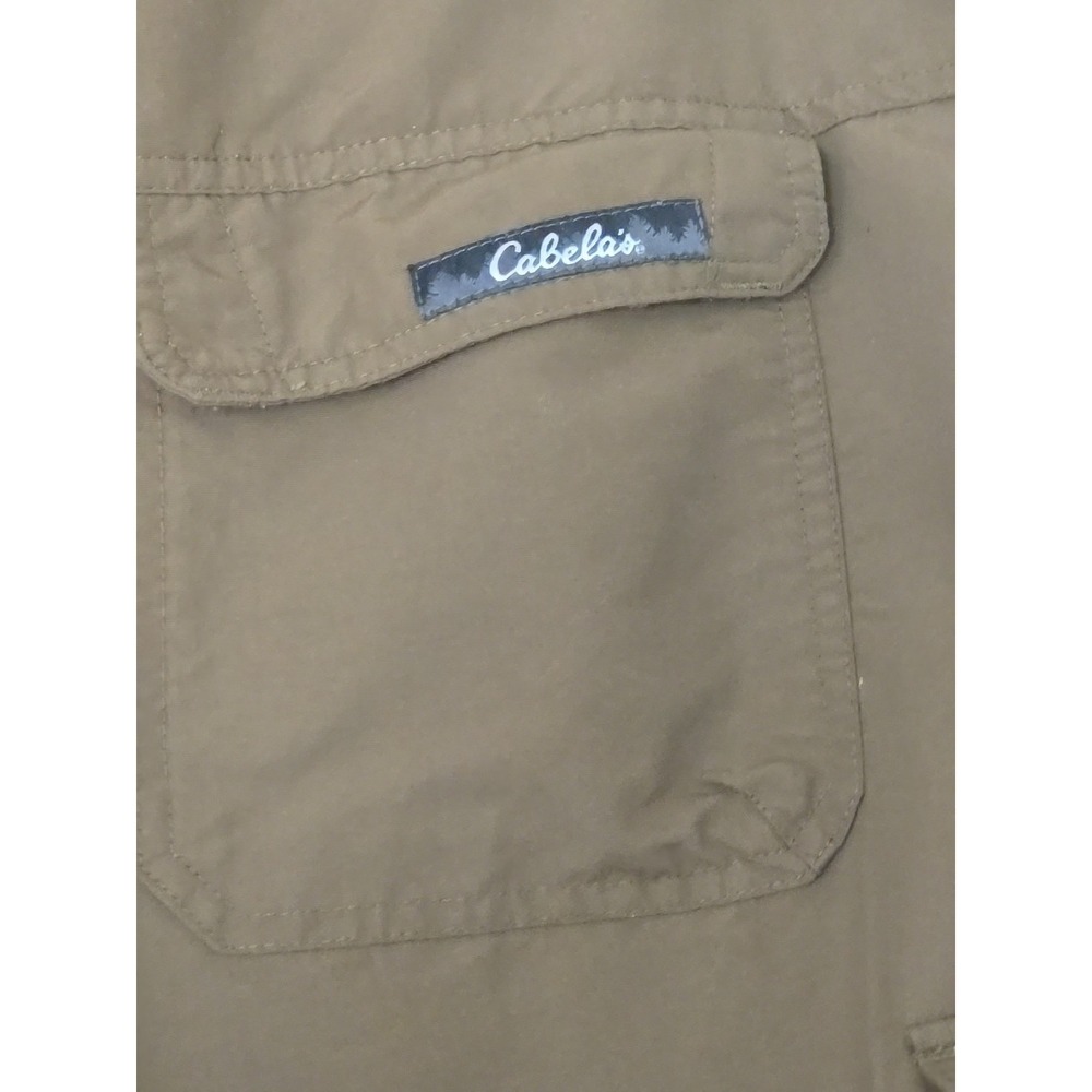 Cabela's Mens 40x32 Brown Convertible Cargo Pants Zip-Off Belted Hiking Fishing - Picture 8 of 13